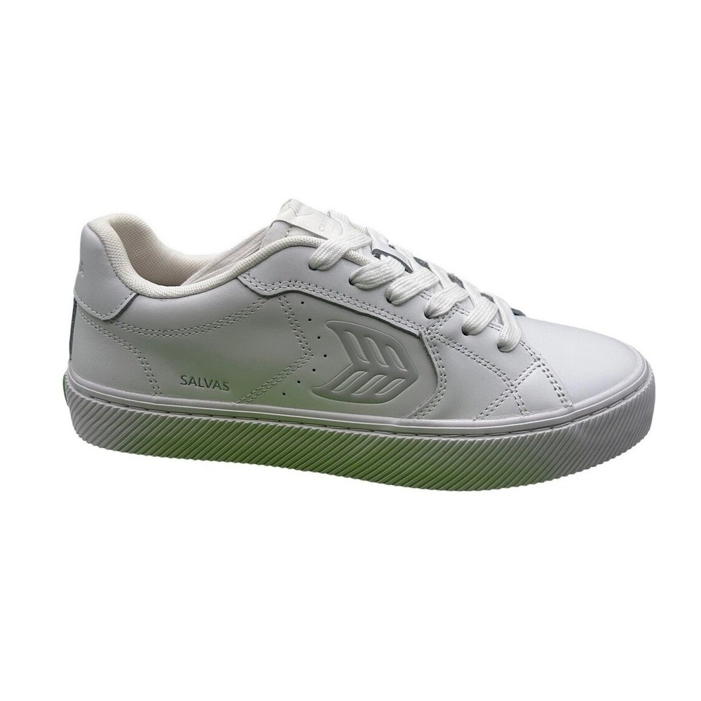 Cariuma Salvas Sneaker,White Leather Low Top Lace Up,Women's Size 9,NWOB
